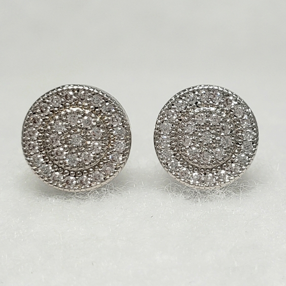 18k Pave Studs - Picture 2 of 7